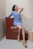 (Made to Order) Juviana Dress Blue (จัดส่งภายใน 3 สัปดาห์)