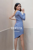 (Made to Order) Juviana Dress Blue (จัดส่งภายใน 3 สัปดาห์)
