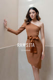 (Made to Order) Juviana Dress Copper Brown (จัดส่งภายใน 3 สัปดาห์)