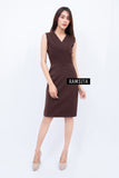 (Made to order) Ramsita Precika Dress Brown (จัดส่งภายในประมาณ 10-15 วัน)