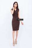 (Made to order) Ramsita Precika Dress Brown (จัดส่งภายในประมาณ 10-15 วัน)