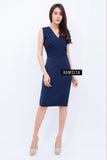 (Made to order) Ramsita Precika Dress Navy Blue (จัดส่งภายใน 10-15 วันทำการ)