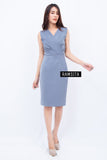 (Made to order) Ramsita Precika Dress Grey (จัดส่งภายในประมาณ 10-15 วัน)