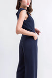 (Made to Order) Araya Jumpsuit Navy Blue (จัดส่งภายใน 10-14 วัน)