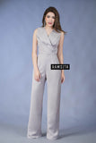 (Made to Order) Precika Jumpsuit Light Grey (จัดส่งภายใน 10-14 วัน)
