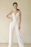 (Made to Order) Lavera Jumpsuit Off White (จัดส่งภายในประมาณ 10-15 วัน)