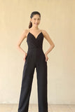 (Made to Order) Lavera Jumpsuit Super Black (จัดส่งภายในประมาณ 10-15 วัน)