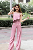 (Made to Order) Parasaya Jumpsuit - Pink (จัดส่งภายใน 10-14 วัน)