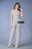 (Made to Order) Precika Jumpsuit Light Grey (จัดส่งภายใน 10-14 วัน)