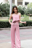 (Made to Order) Parasaya Jumpsuit - Pink (จัดส่งภายใน 10-14 วัน)