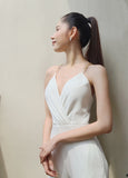 (Made to Order) Lavera Jumpsuit Off White (จัดส่งภายในประมาณ 10-15 วัน)