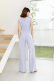 (Made to Order) Araya Jumpsuit เทาอมฟ้า (จัดส่งภายใน 10-14 วัน)