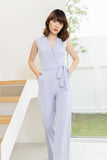 (Made to Order) Araya Jumpsuit เทาอมฟ้า (จัดส่งภายใน 10-14 วัน)