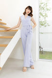 (Made to Order) Araya Jumpsuit เทาอมฟ้า (จัดส่งภายใน 10-14 วัน)