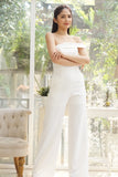 (Made to Order) Elena Jumpsuit Off White (จัดส่งภายใน 10-15 วัน)